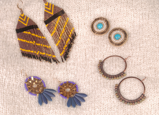 Statement earrings for autumn